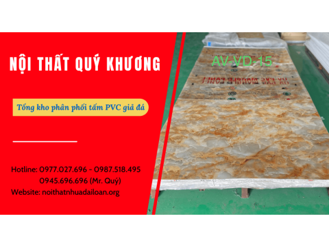 Tấm PVC giả đá chất lượng, giá tốt tại Tổng kho phân phối Quý Khương