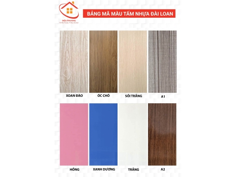 Công Ty Khánh Quân Plastic (Tổng kho nhựa Quý Khương) xin gửi bảng màu tấm nhựa Vincoplast
