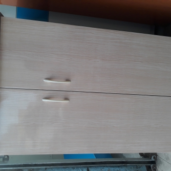 Tử giầy 2 buồng màu gỗ xưa 