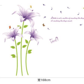 Tranh lụa dán tủ 