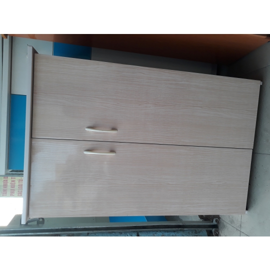 Tử giầy 2 buồng màu gỗ xưa 