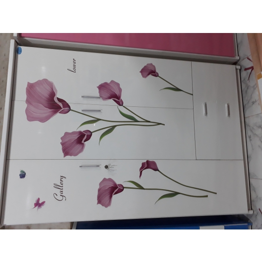 Tủ trẻ em 3 buồng màu trắng 