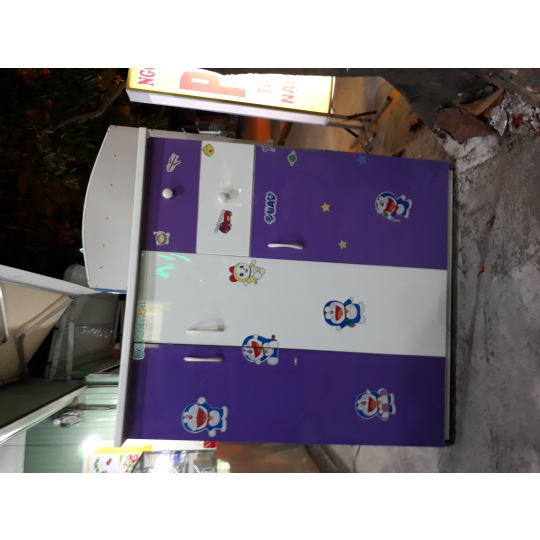 Tử trẻ em 3 buồng màu tím 