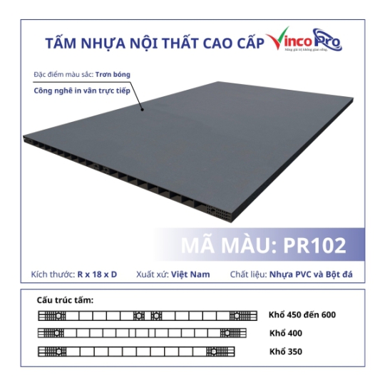 Tấm nhựa vincopro PR102