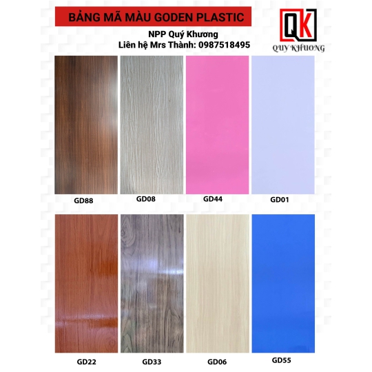 Bảng Màu Golden Plastic