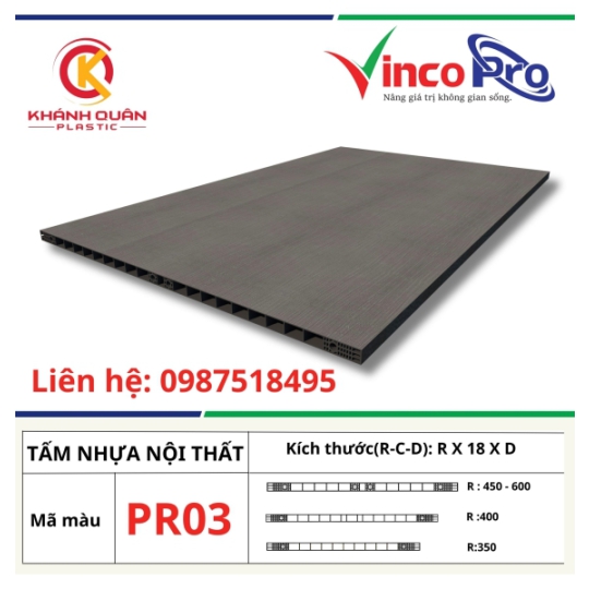 Tấm nhựa vincopro pr03